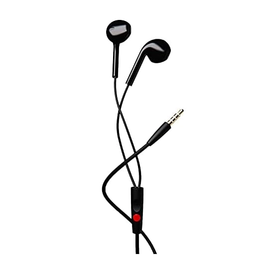 boAt Bassheads 105 Wired in Ear Earphones with Mic (Black)