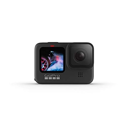 GoPro HERO9 Black — Waterproof Action Camera with Touch Screen 5K Ultra HD Video 20MP Photos 1080p Live Streaming Stabilization, Dual Screen, HyperSmooth 3.0 and Time Warp 3.0