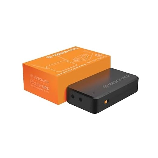 RESONATE RouterUPS | CRU12V2A|Router UPS | Upto 4 Hours Power Backup for Wi-Fi |Modem| FTTH| ONT|ONU| CCTV| Mini UPS|Alexa| Set-top Box|Home Camera