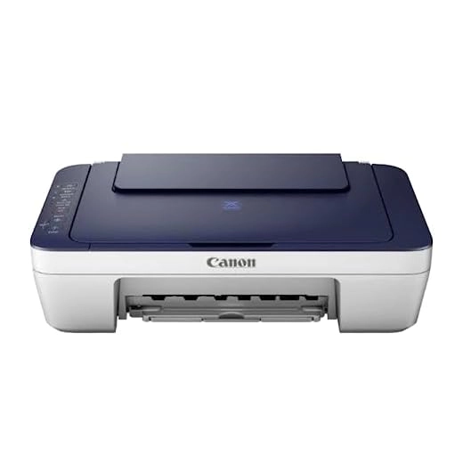 Canon PIXMA E477 All-in-One Wireless Ink Efficient Colour Printer (White/Blue)