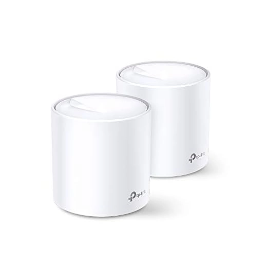 TP-Link Deco X60 Whole Home Mesh Wi-Fi System, AX3000 Wireless WiFi 6 Speeds Up to 3000Mbps, Work with Amazon Echo/Alexa, OFDMA and MU-MIMO Technology Router, Pack of 2