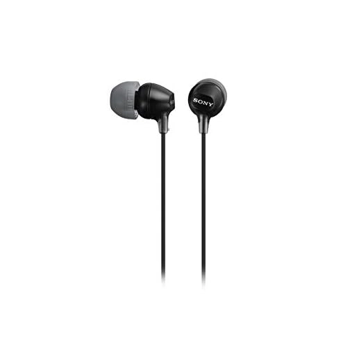 Sony MDR-EX15AP EX In-Ear Wired Stereo Headphones with Mic (Black)