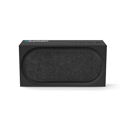 Germany's Blaupunkt BT52 10 W Portable Bluetooth Speaker with Dual Passive Radiators, Rich Deep Bass with up to 7H of Playtime (Black)