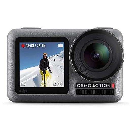 DJI OSMO Action Camera (Silver,Grey) | Dual Screen | 12 MP Camera | 4K Recording Upto 60 FPS | Fast Mode Upto 240 FPS | HDR Recording