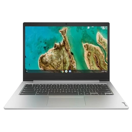 Lenovo IdeaPad 3 Chromebook Intel Celeron N4020 14'' FHD Laptop (4GB/64GB eMMC/Chrome OS/Upto 10hr Battery/2W HD Speaker/Platinum Grey/1.4Kg), 82C1002EHA