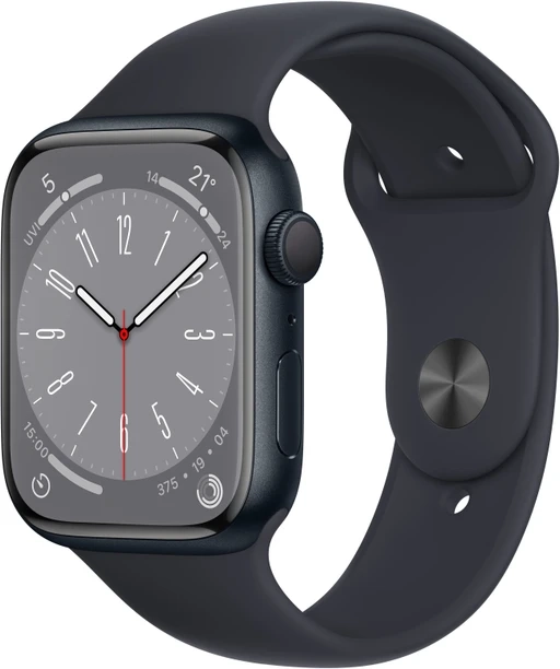 APPLE Watch Series 8 GPS with ECG app, Temperature sensor, IPX6, Fall/Crash Detection