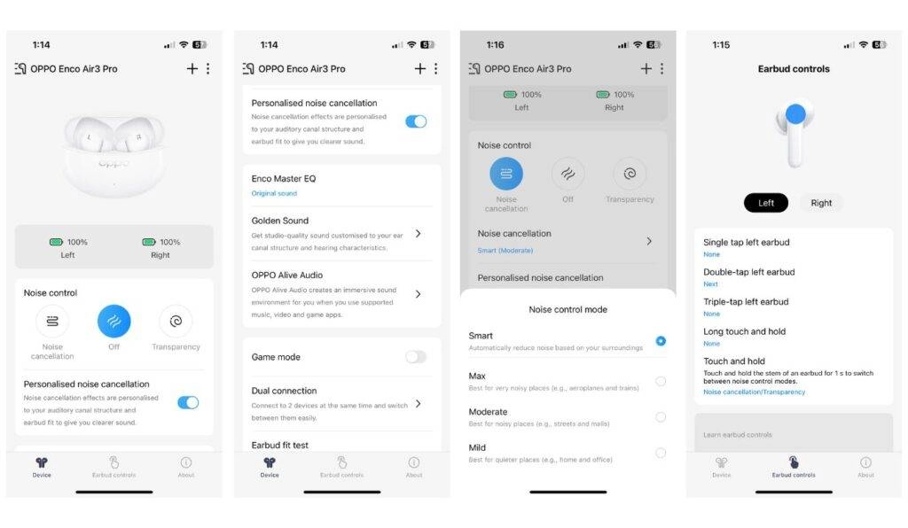 Oppo Enco Air 3 Pro app