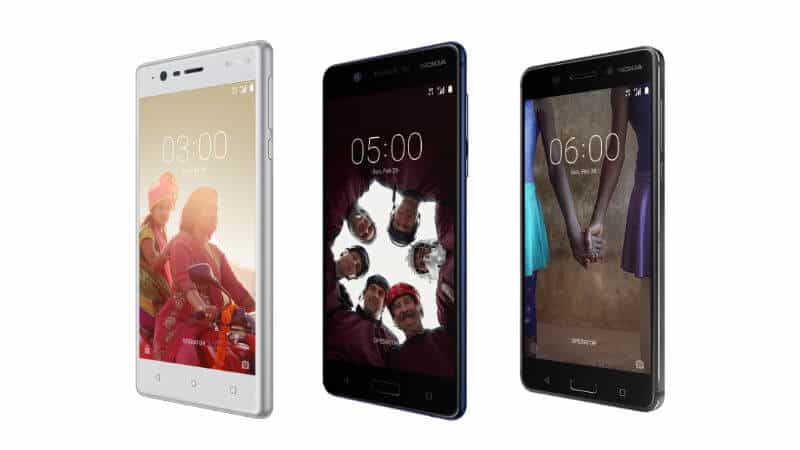 Nokia 3, Nokia 5 and Nokia 6 launched