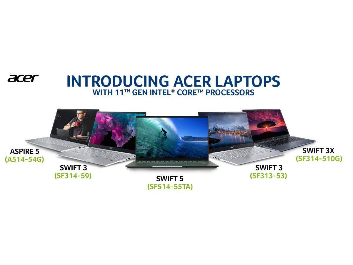 Acer Swift 5, Swift 3, Swift 3X and Aspire 5 Laptops Launched
