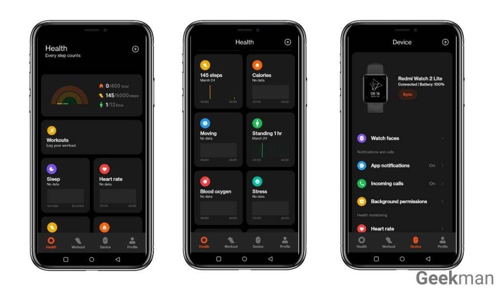 Redmi Watch 2 Lite app support