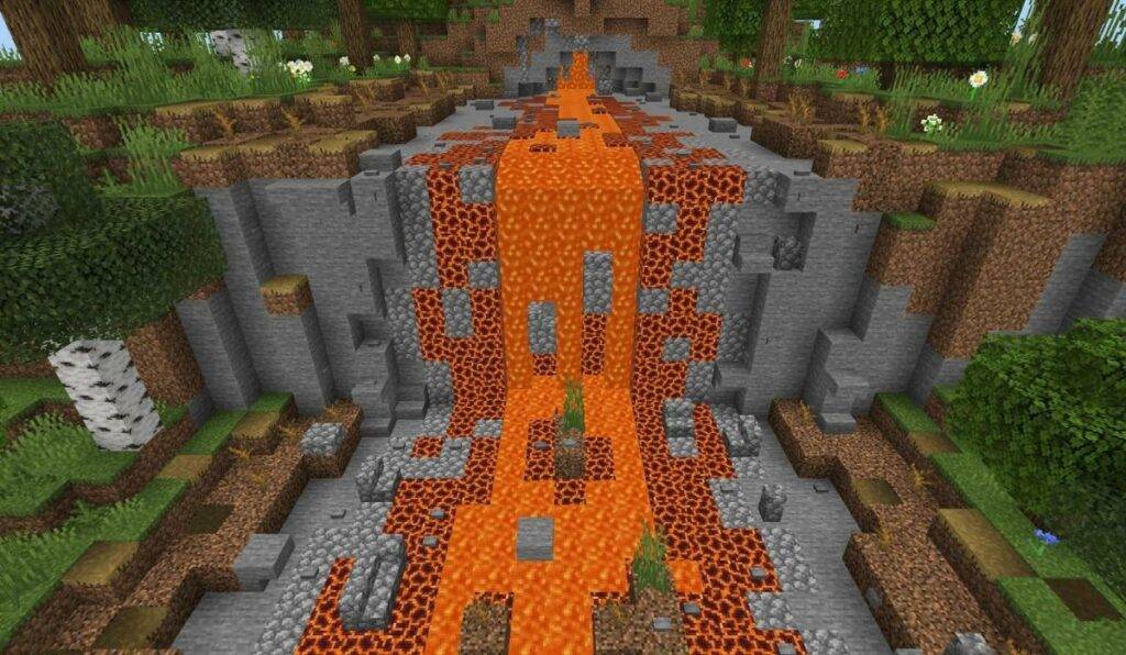 Lava Cliffs Minecraft