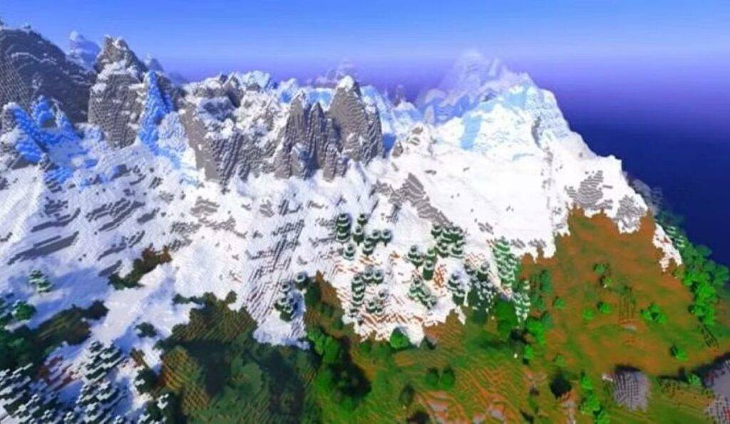 Snowy Mountain Range Minecraft